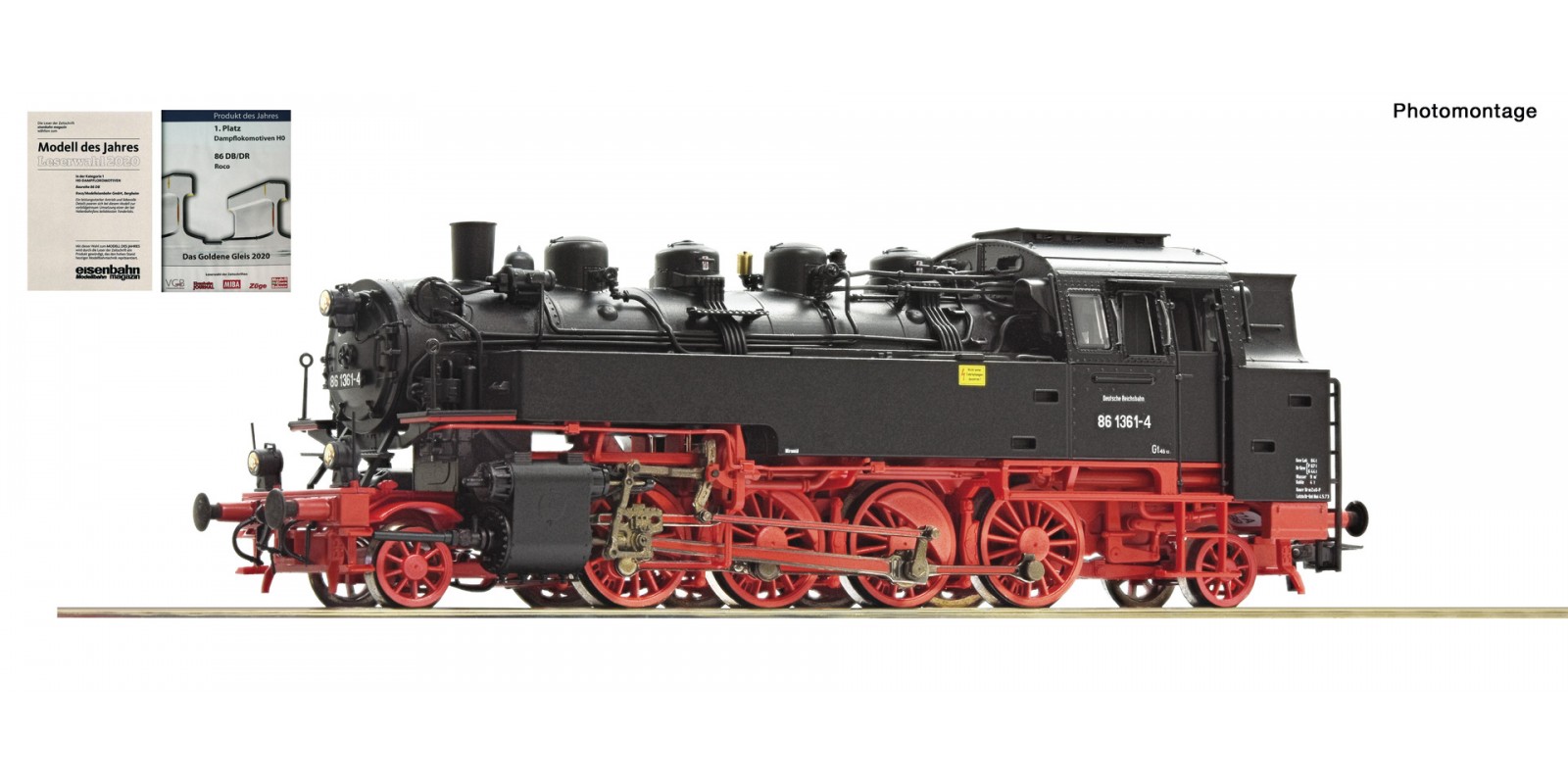 RO73033 Steam locomotive 86 1361-4