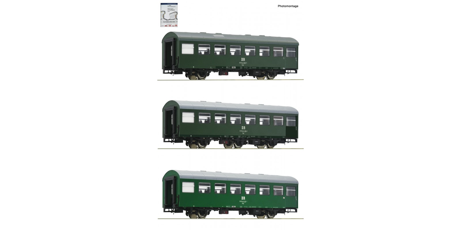 RO74071 3 piece set 1: Passenger coaches “Rekowagen”