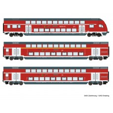 RO74146 3 piece set: Double-deck coaches