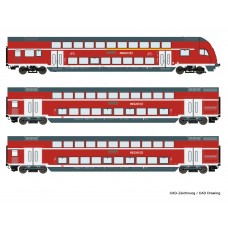 RO74147 3 piece set: Double-deck coaches