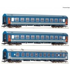 RO74188 3 piece set 1: Passenger coaches D 374/375 “Vindobona/Hungaria”