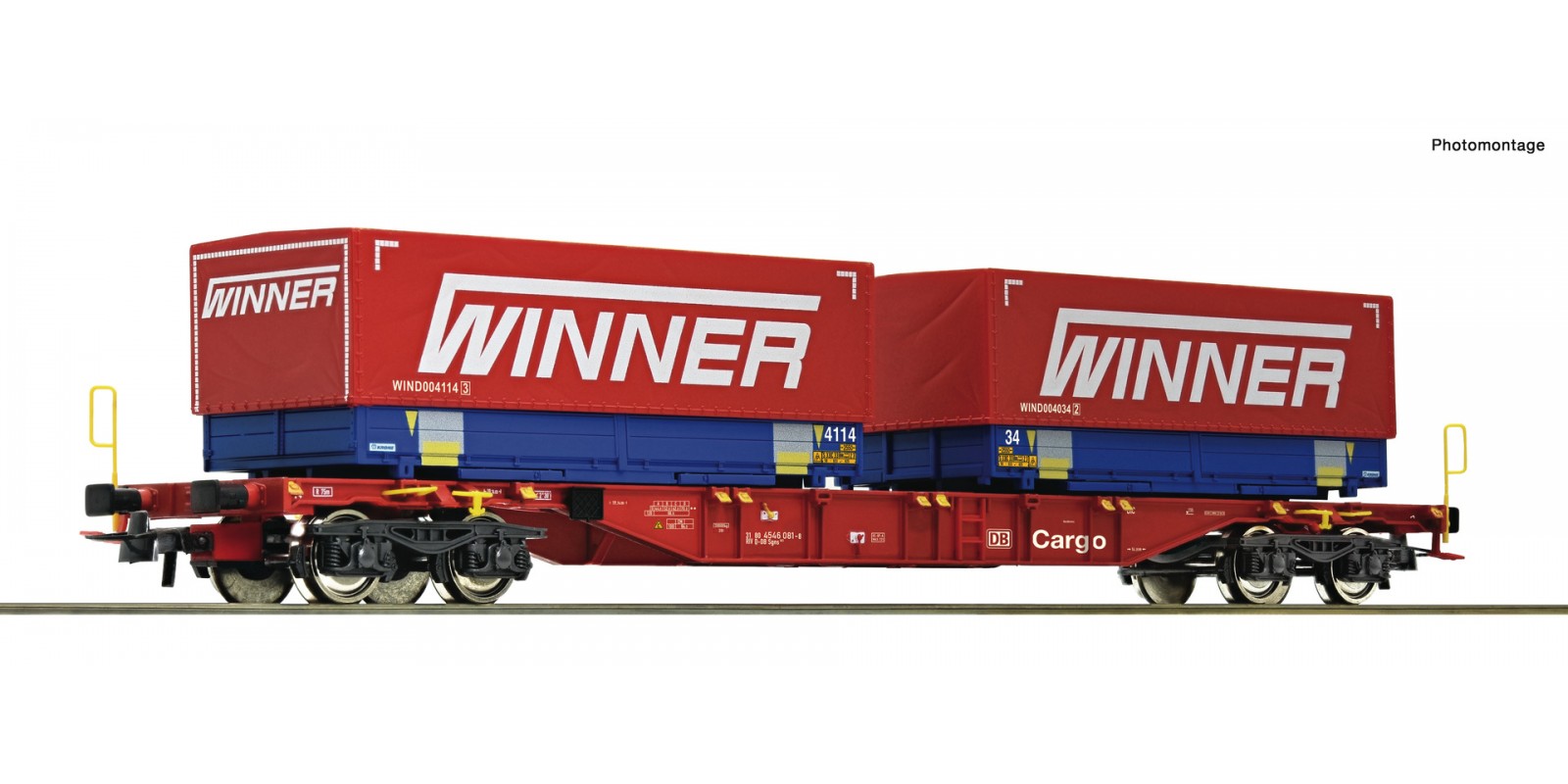 RO75893 Container carrier wagon + Winner Wechselpritschen #7 Display 75886