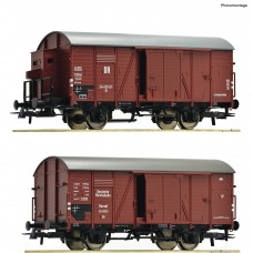 RO76012 2 piece set: Covered goods wagons