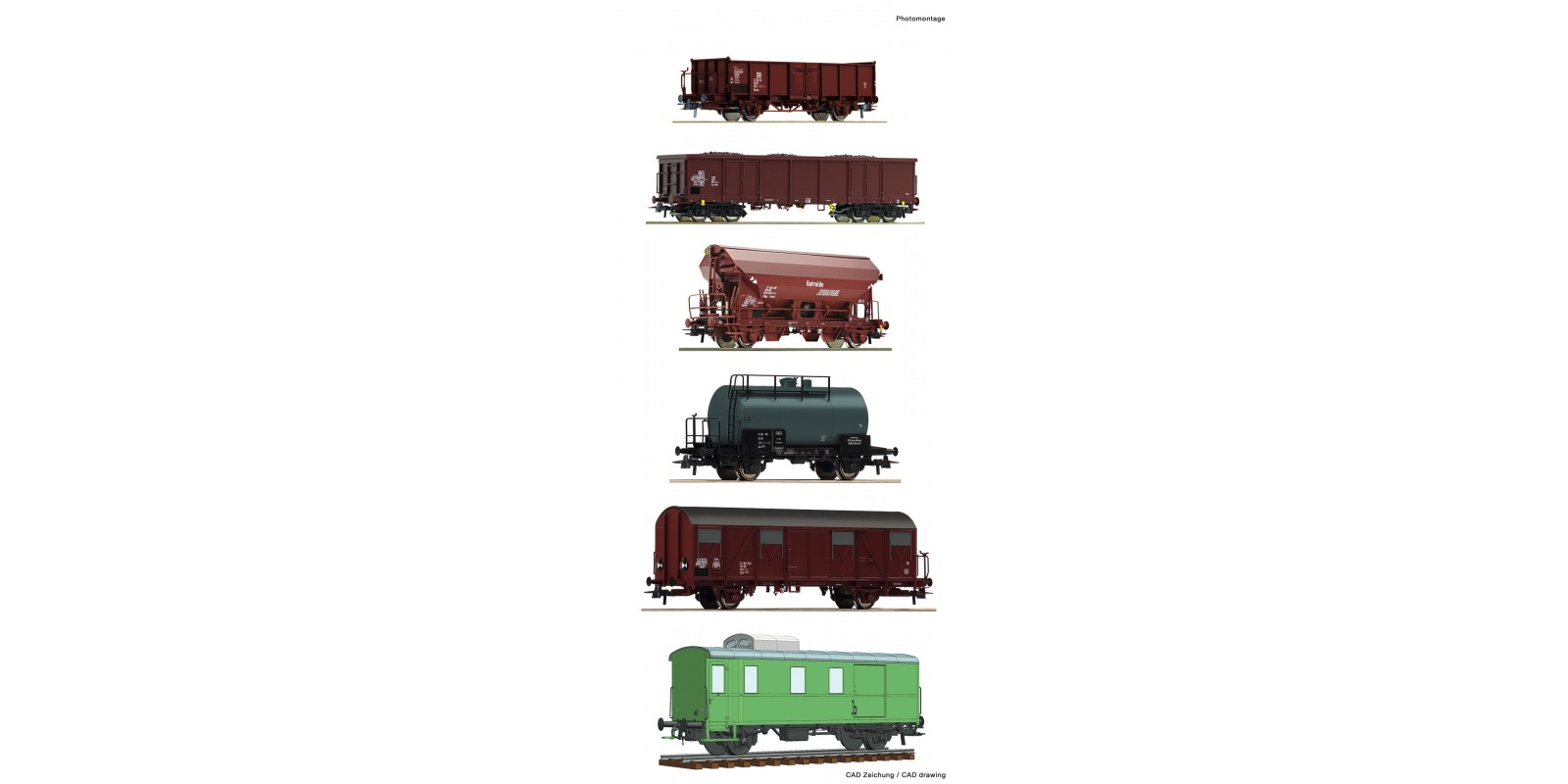 RO76030 6 piece set: Goods train