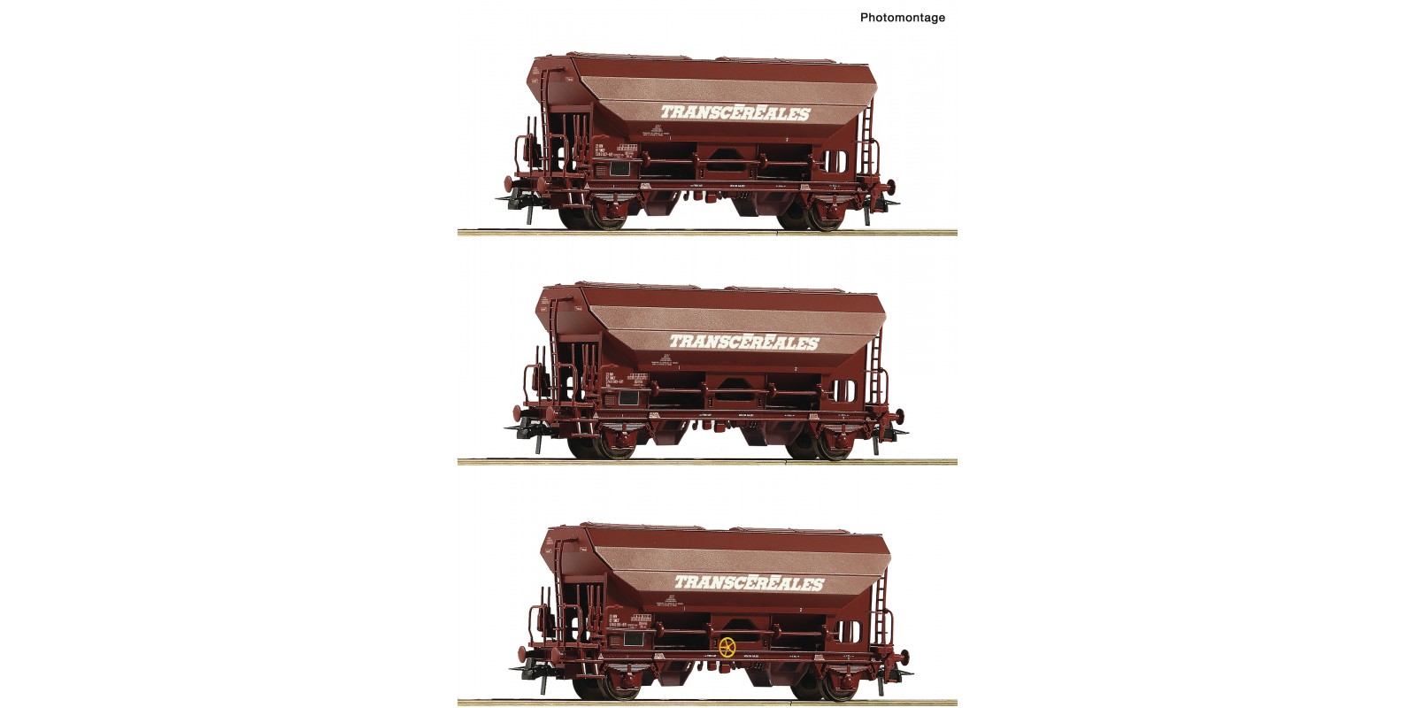 RO76033 3 piece set: Swing roof wagons