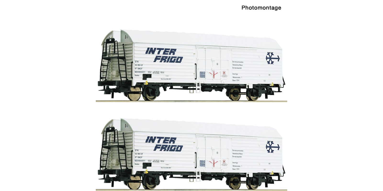 RO76040 2 piece set: Refrigerator wagons