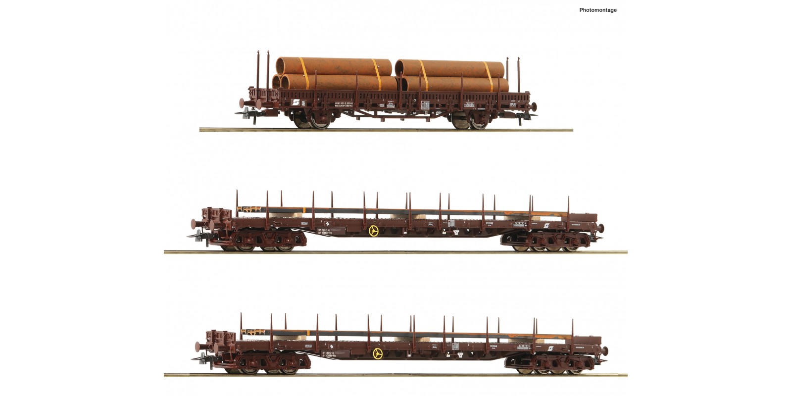 RO76053 3 piece set: Steel train