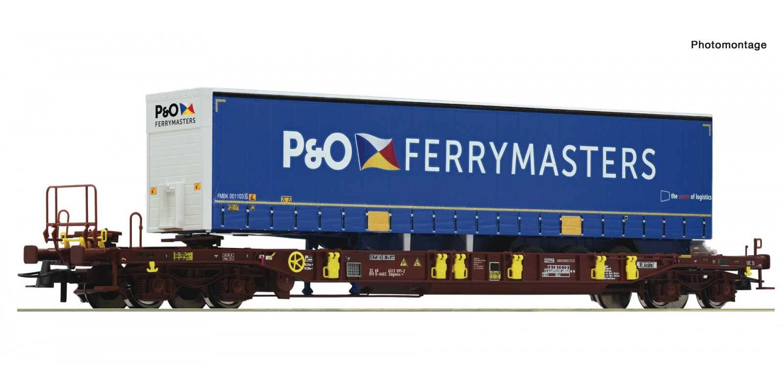 RO76235 Pocket wagon T3 + P&O Ferrymasters Trailer