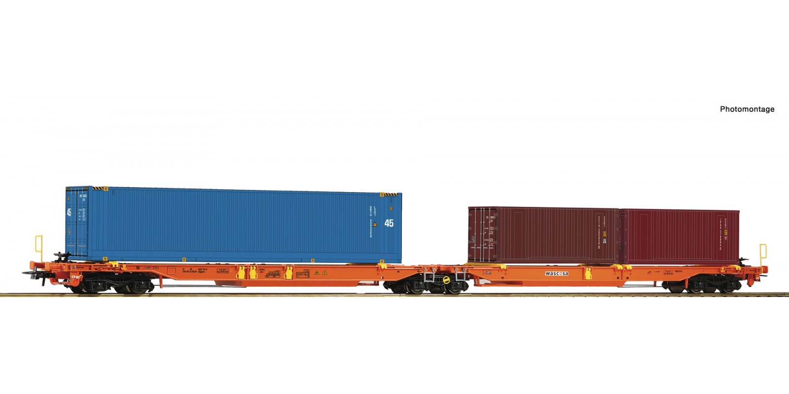 RO77360 Articulated double pocket wagon