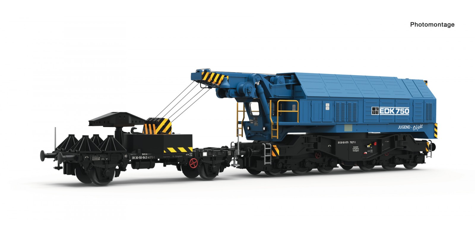 RO79037 Digital railway slewing crane EDK 750