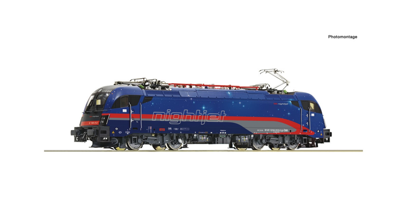 RO78523 - Electric locomotive 1216 012-5 "Nightjet", ÖBB