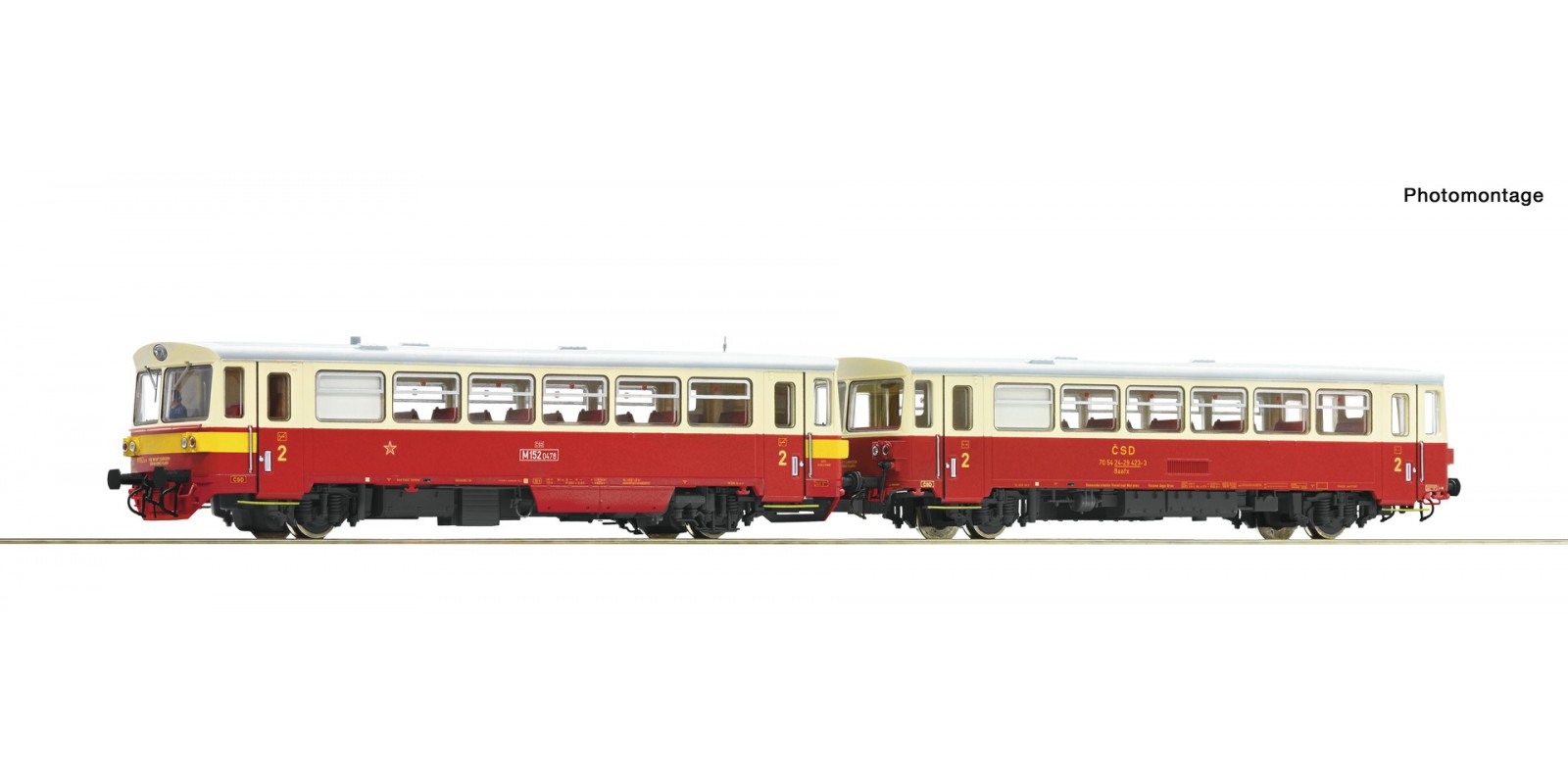RO70375 Diesel railcar class M 152.0 with trailer, CSD