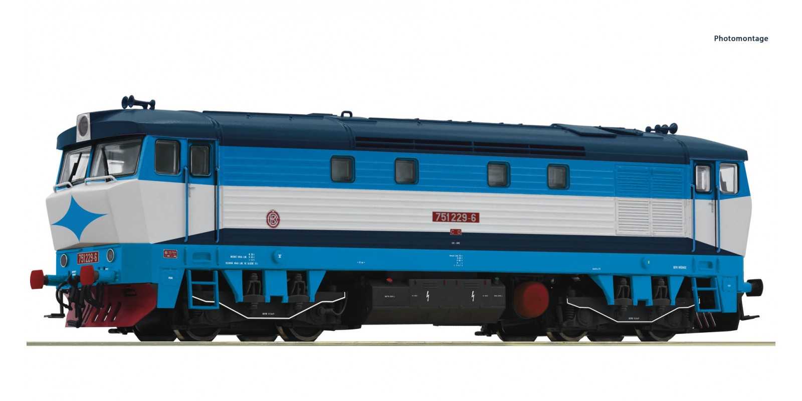 RO70924 Diesel locomotive 751 229-6, CD