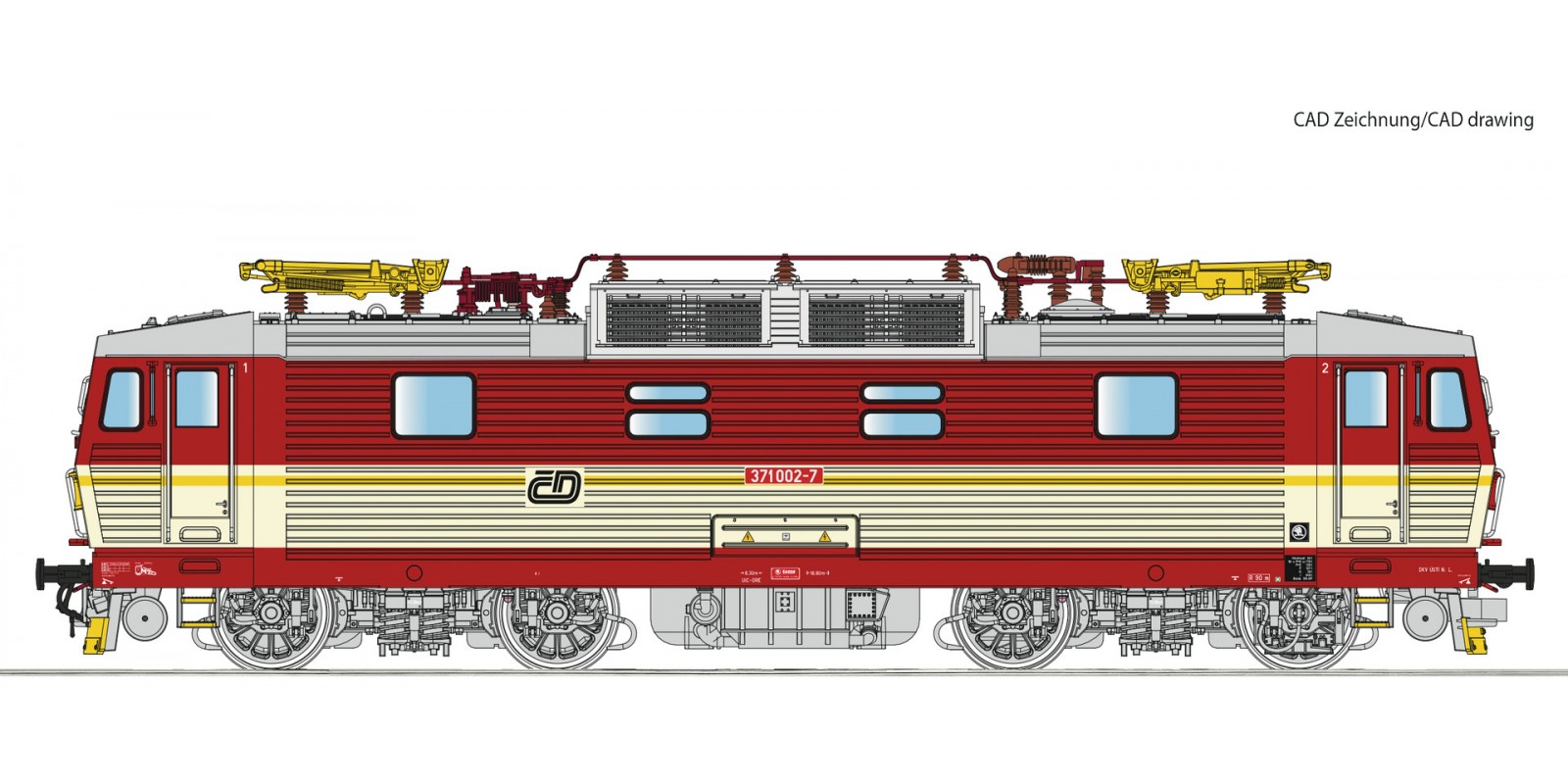 RO71231 Electric locomotive class 371, CD