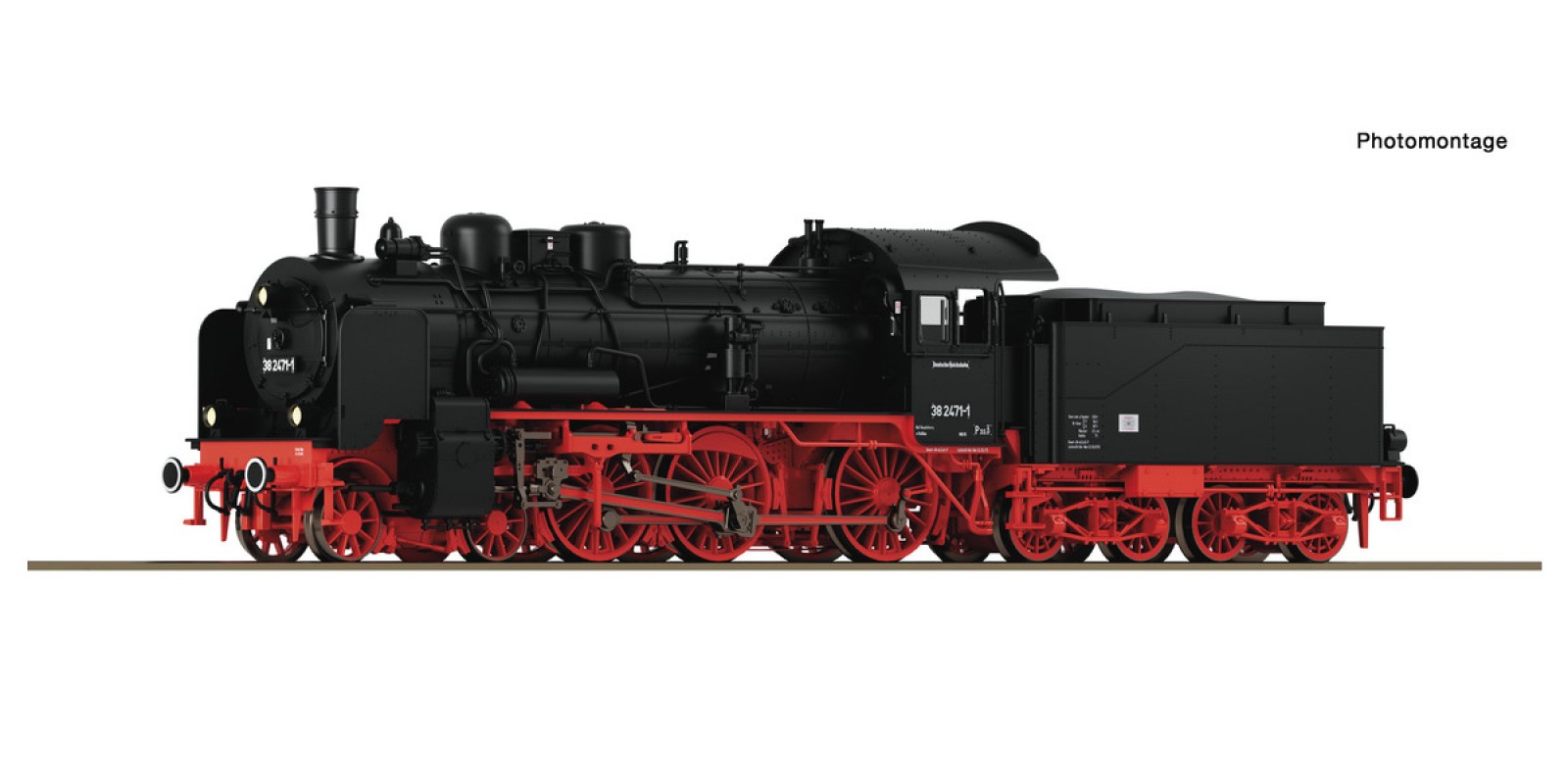 RO71381 Steam locomotive class 38