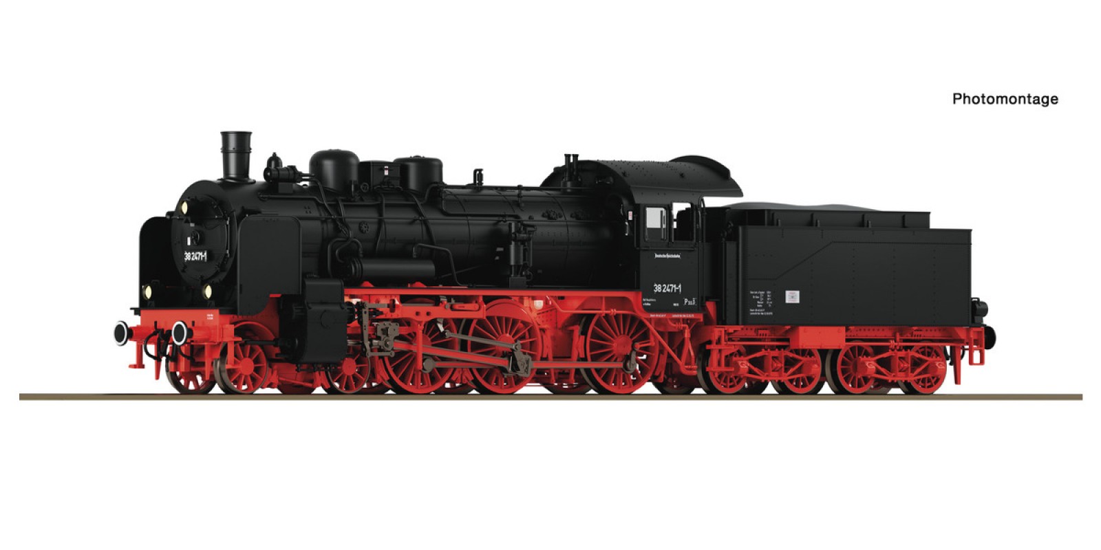RO71382 Steam locomotive class 38