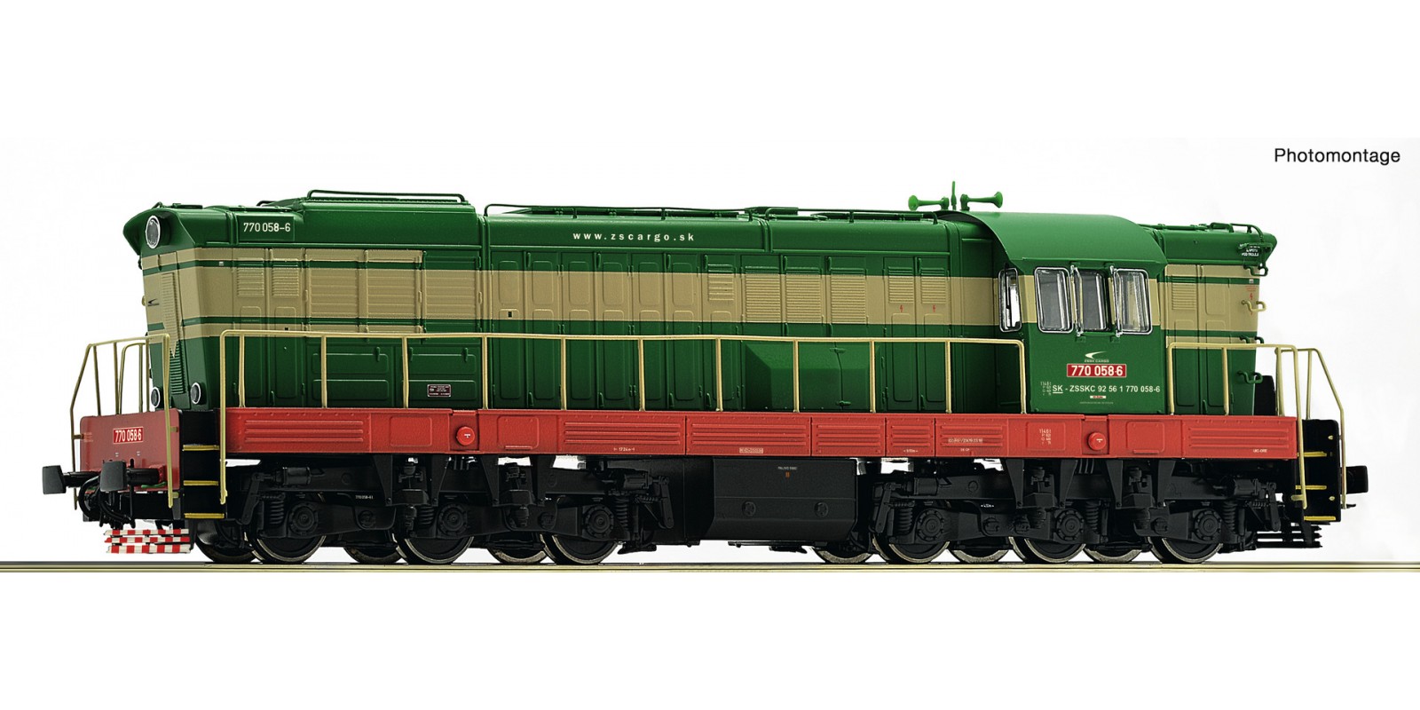 RO72965 Diesel locomotive 770 058-6, ZSSK Cargo