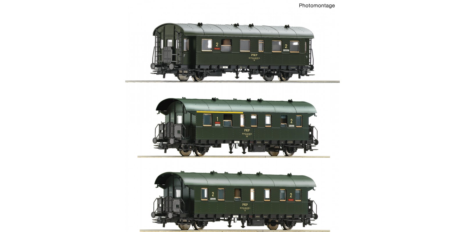 RO74019 3 piece set: Passenger train, PKP