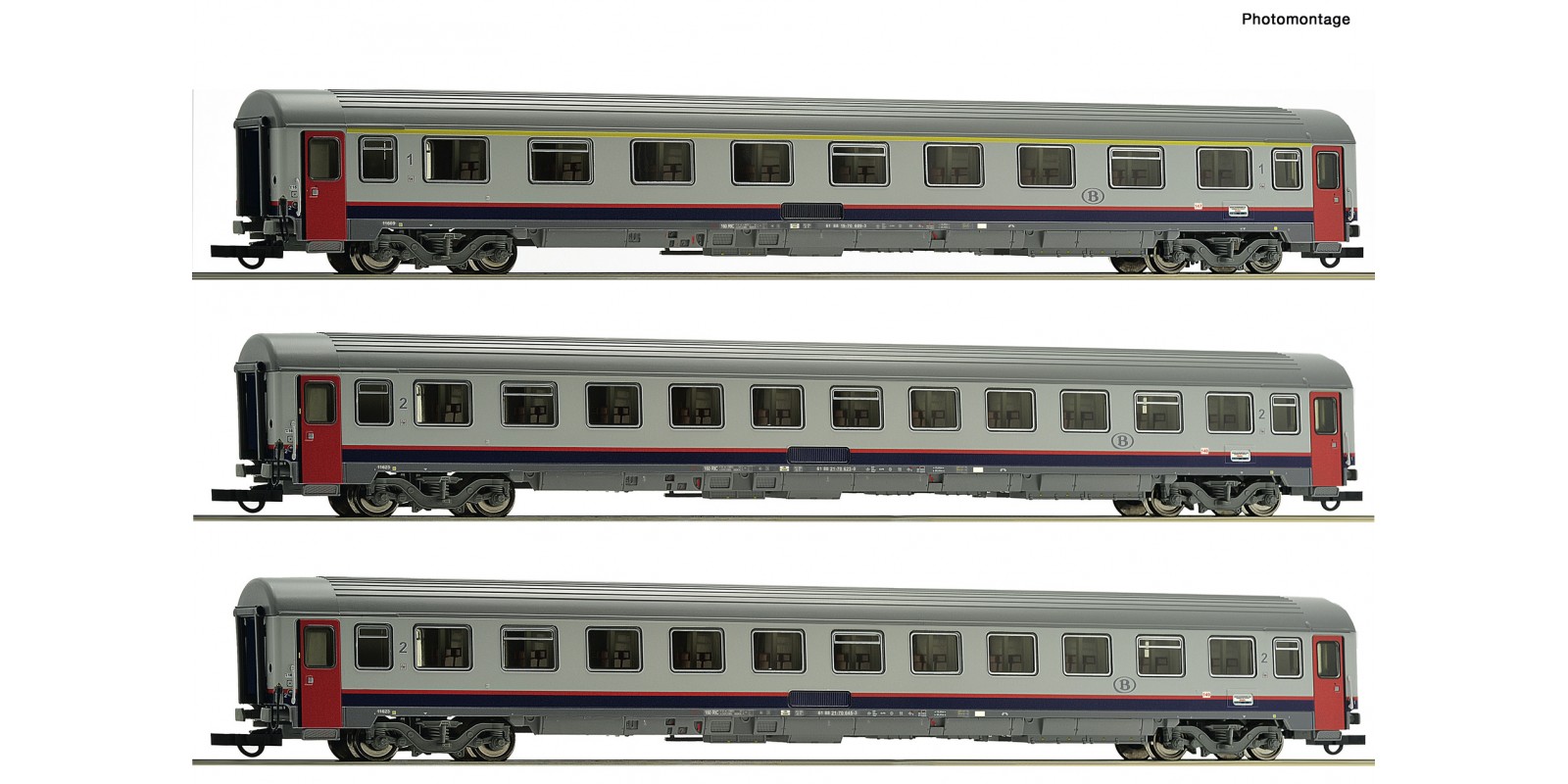 RO74063 3 piece set: Eurofima coaches, SNCB