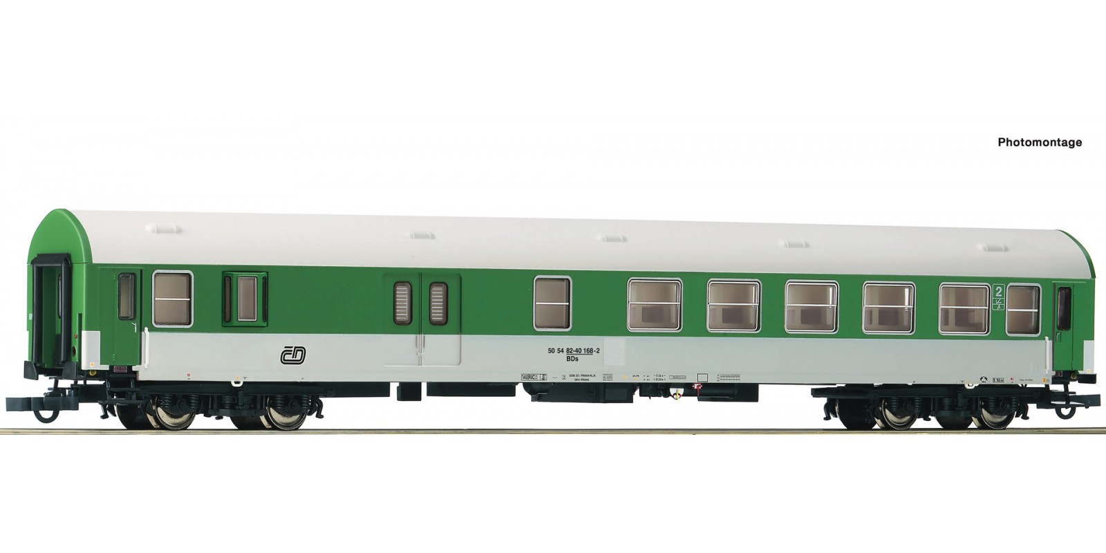 RO74786 2nd class coach with luggage compartment, CD
