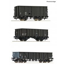 RO76004 3 piece set: Goods wagons, SNCF