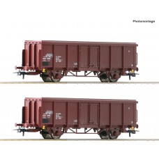RO76006 2 piece set: Open goods wagons, DR