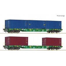 RO76007 2 piece set: Container carrier wagons, StB