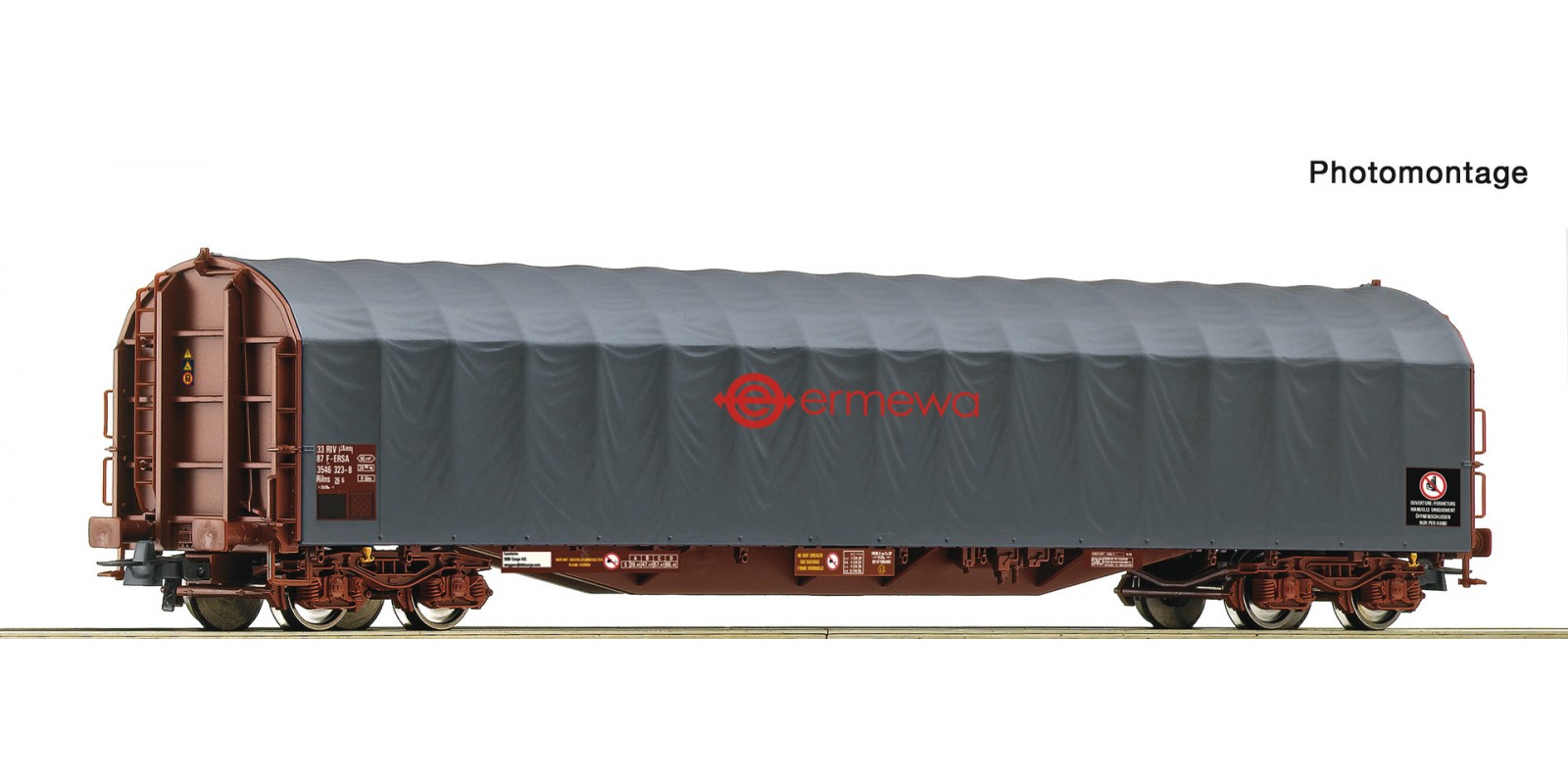 RO76478 Sliding tarpaulin wagon, Ermewa