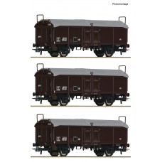 RO77020 3 piece set: Sliding roof wagons, SNCF