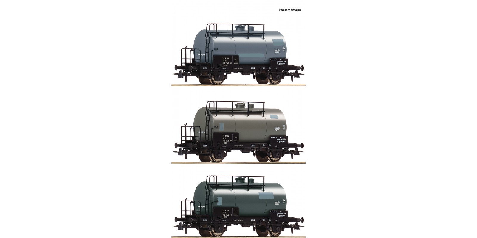 RO77021 3 piece set:Tank wagons, DR