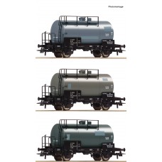 RO77021 3 piece set:Tank wagons, DR