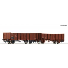 RO77035 2 piece set: Open goods wagons, DR
