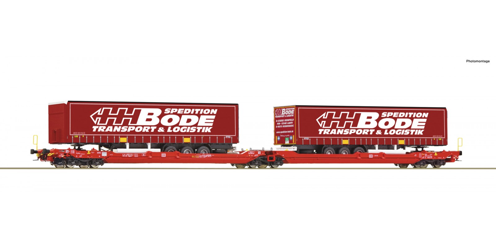 RO77401 Articulated double pocket wagon T3000e, DB AG