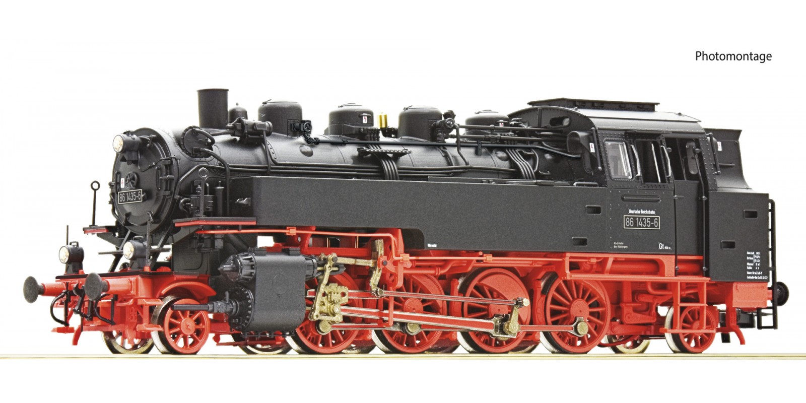 RO78022 Steam locomotive 86 1435-6, DR