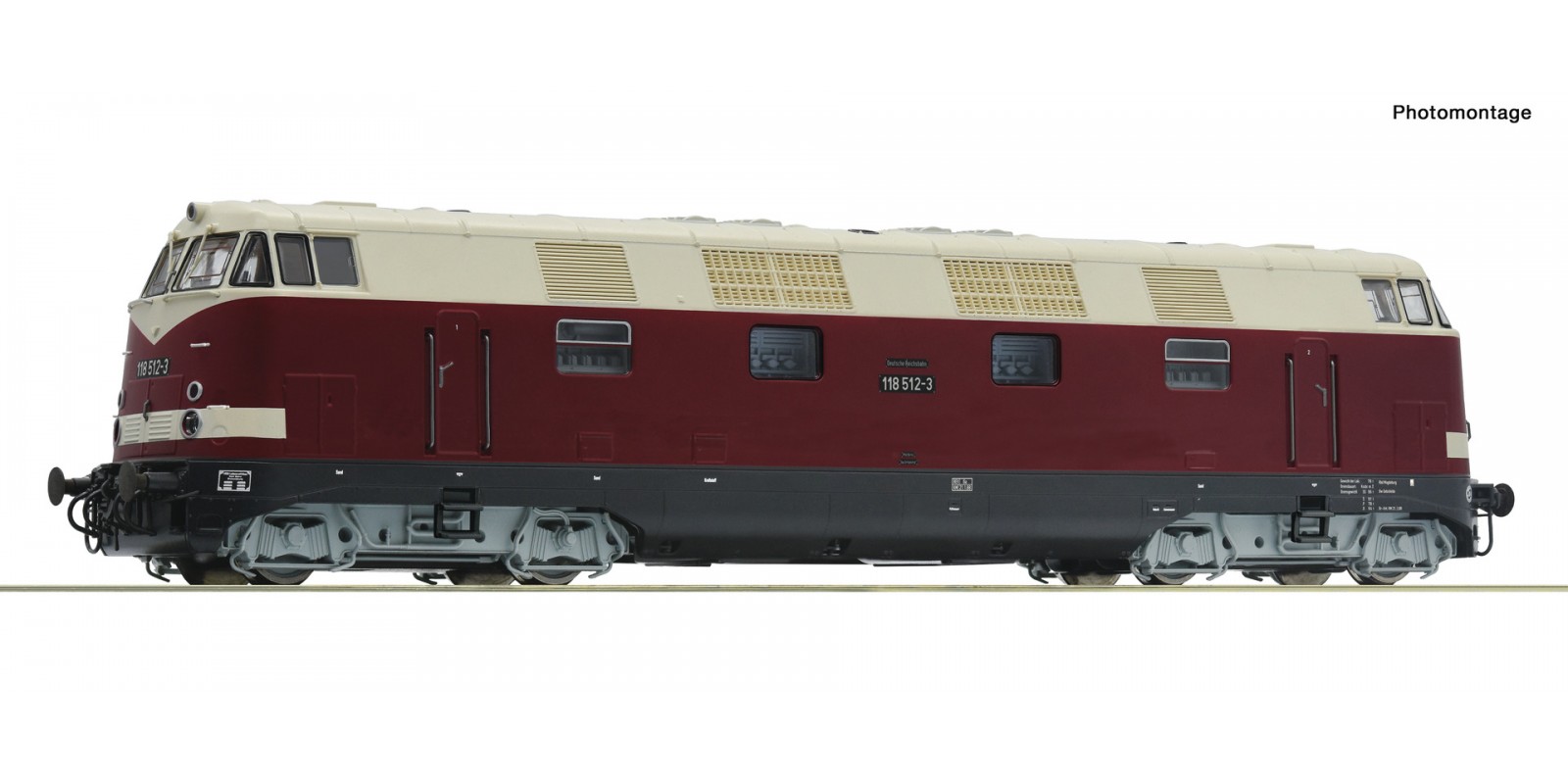 RO79897 Diesel locomotive 118 512-3, DR