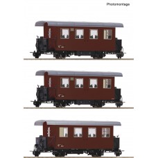RO34103 3 piece set: Narrow-gauge ribbed wagons, ÖBB