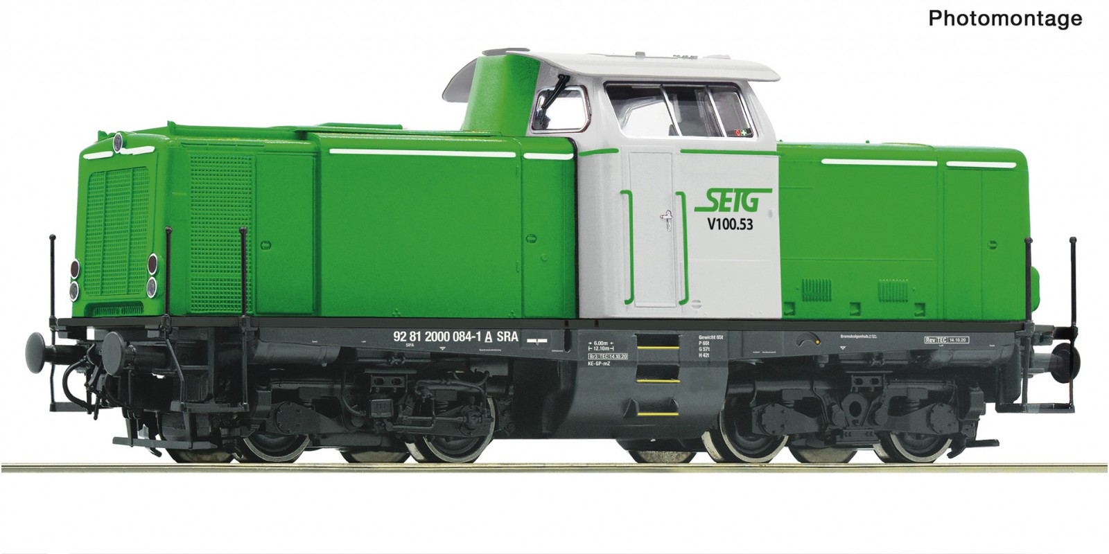 RO58564 Diesel locomotive V 100.53, SETG