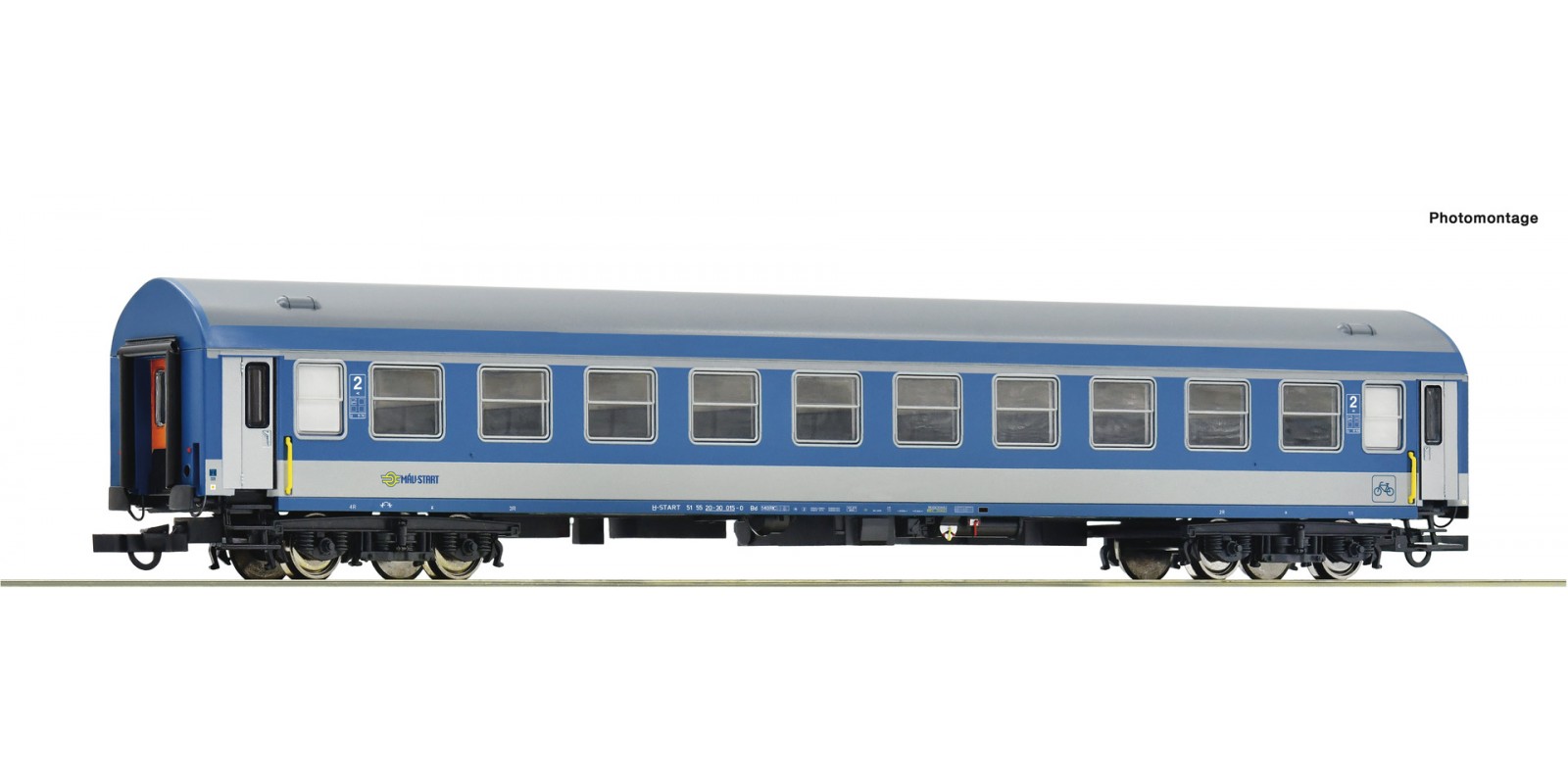 RO64867 2nd class passenger coach, MAV-Start