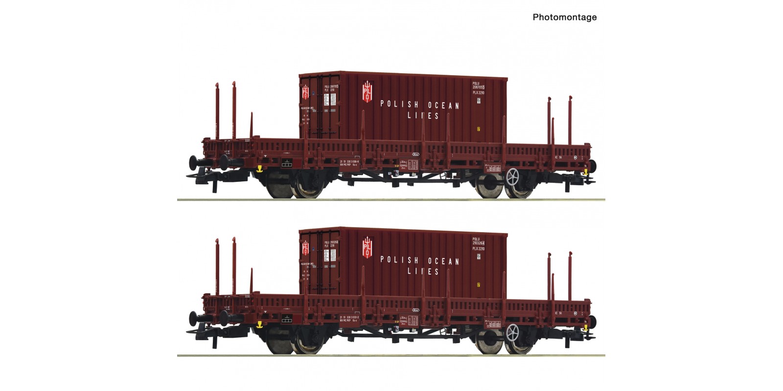 RO6600006 2-piece set: Swivel-type stake wagon, PKP