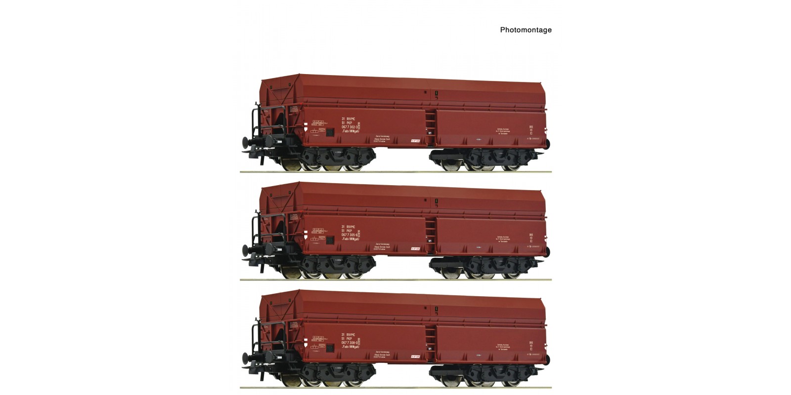 RO6600044 3-piece set: Self-unloading wagon, PKP