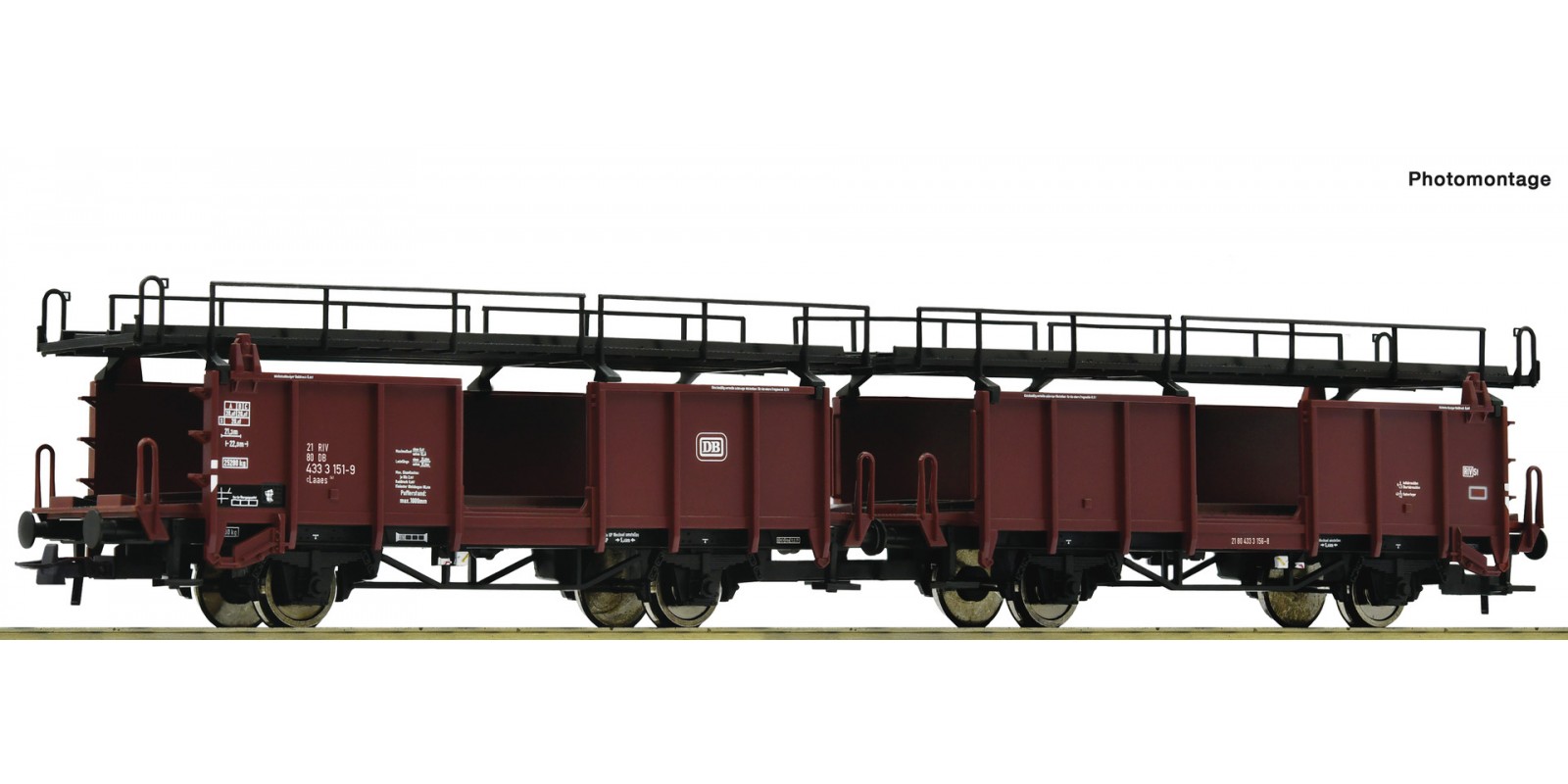 RO6600047 Car transport wagon double unit, DB