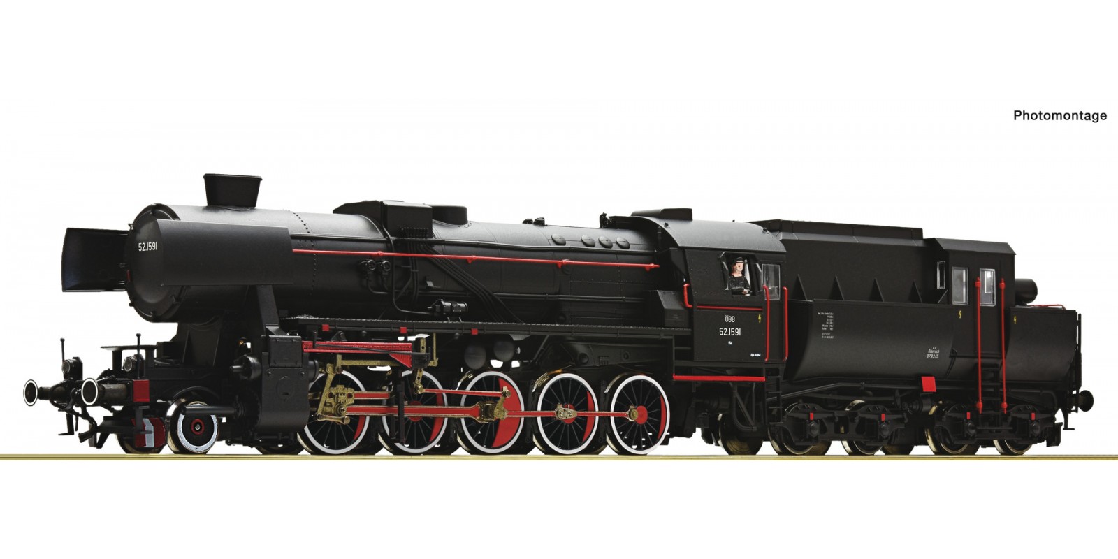 RO70047 Steam locomotive 52.1591, ÖBB
