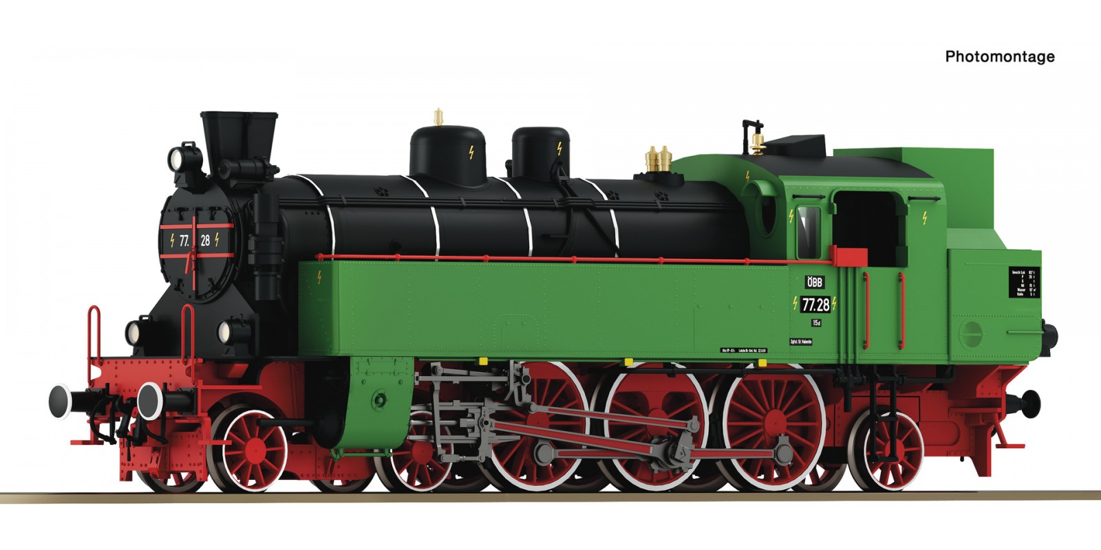 RO70083 Steam locomotive 77.28, ÖBB