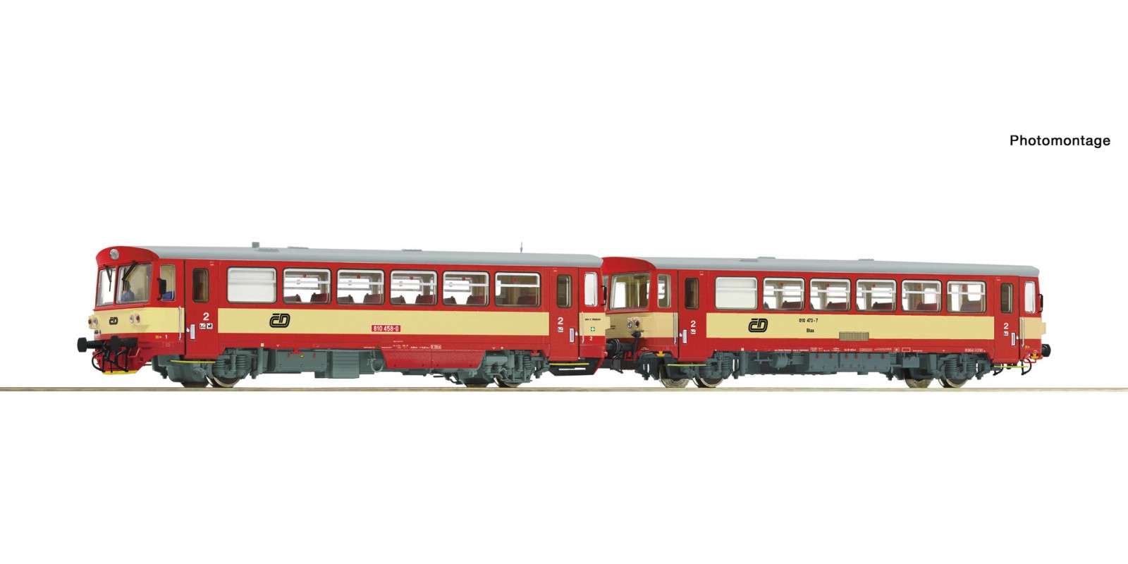 RO70376 Diesel railcar 810 458-0 with trailer, CD