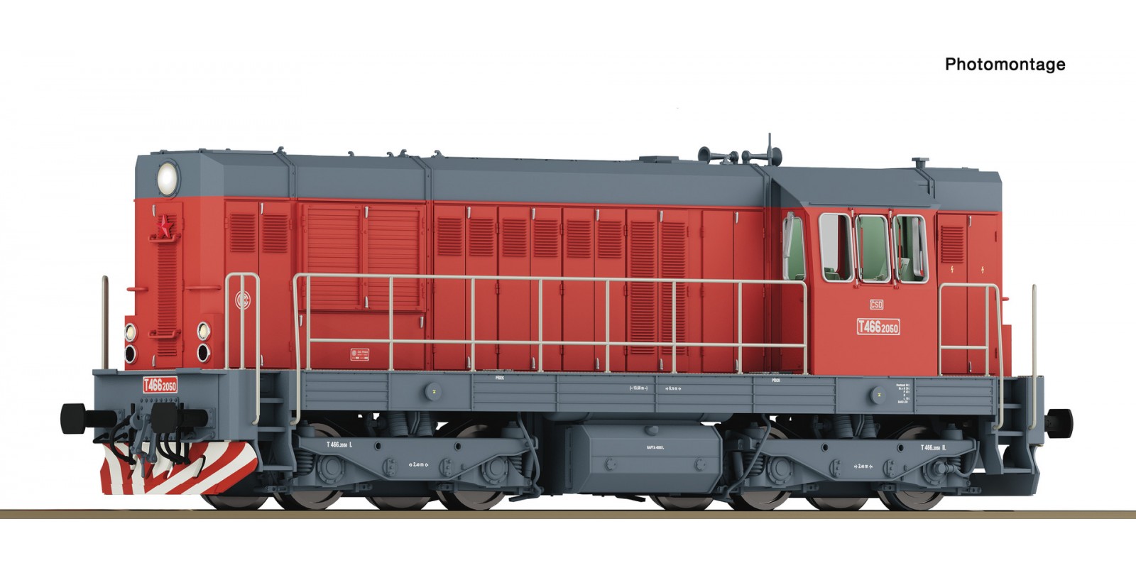 RO7300003 Diesel locomotive class T 466.2, ČSD