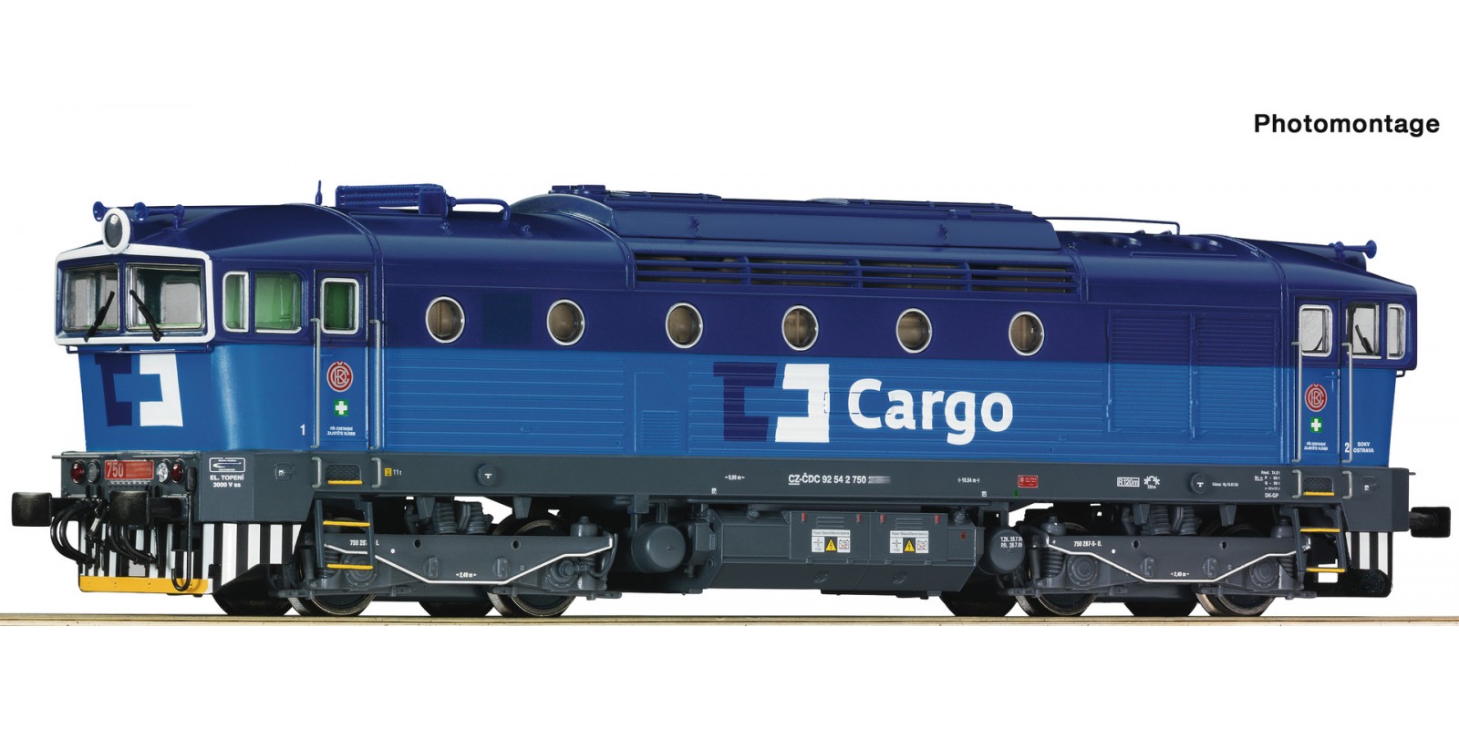 RO7300009 Diesel locomotive class 750, CD Cargo