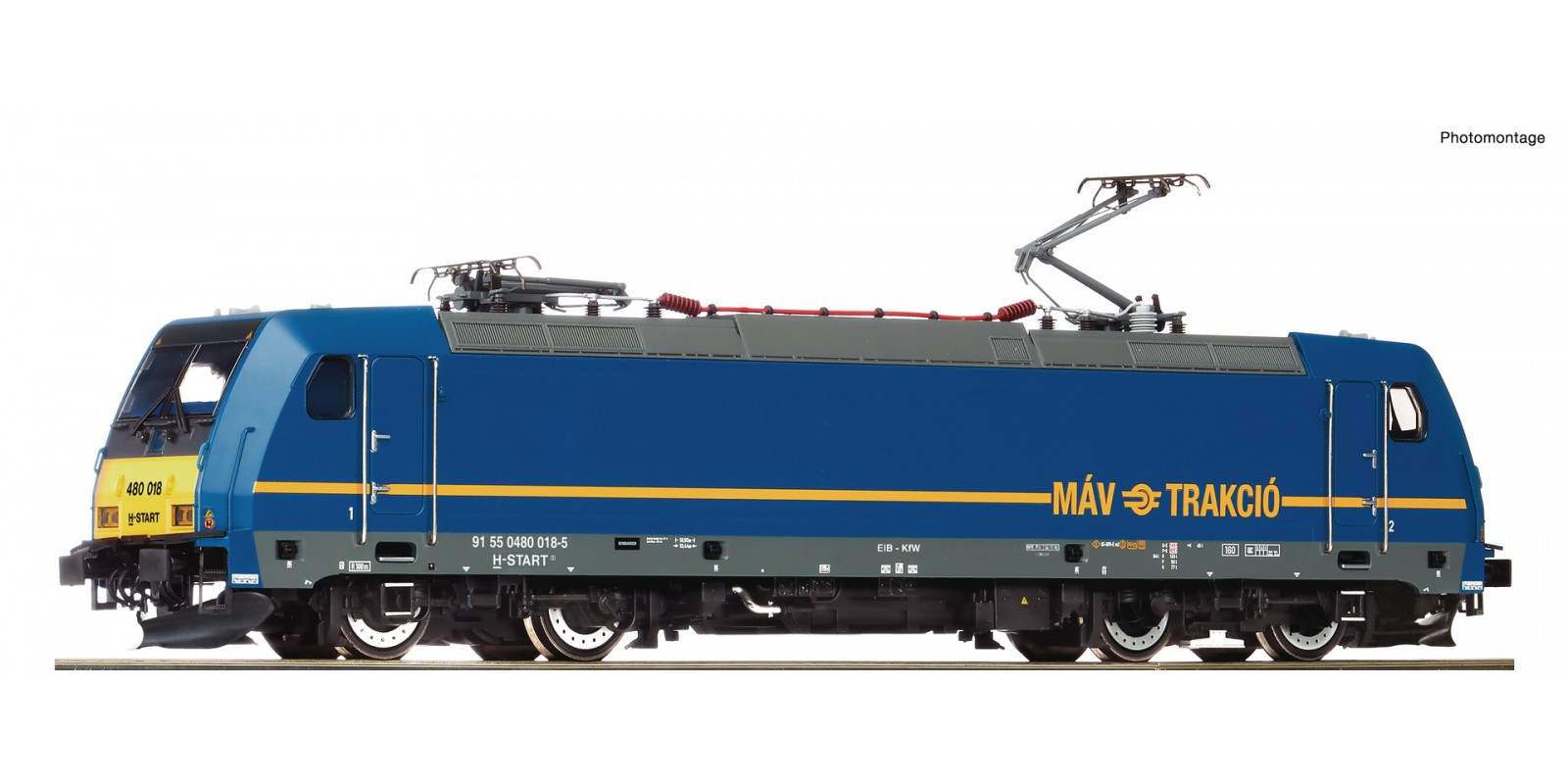 RO73338 Electric locomotive 480 018-5, MAV