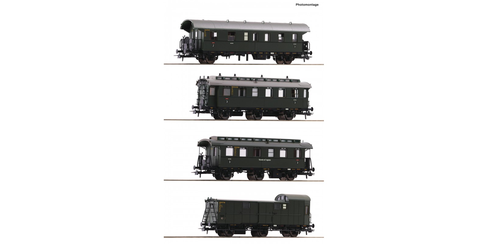 RO74014 4-piece set: Passenger train, DB