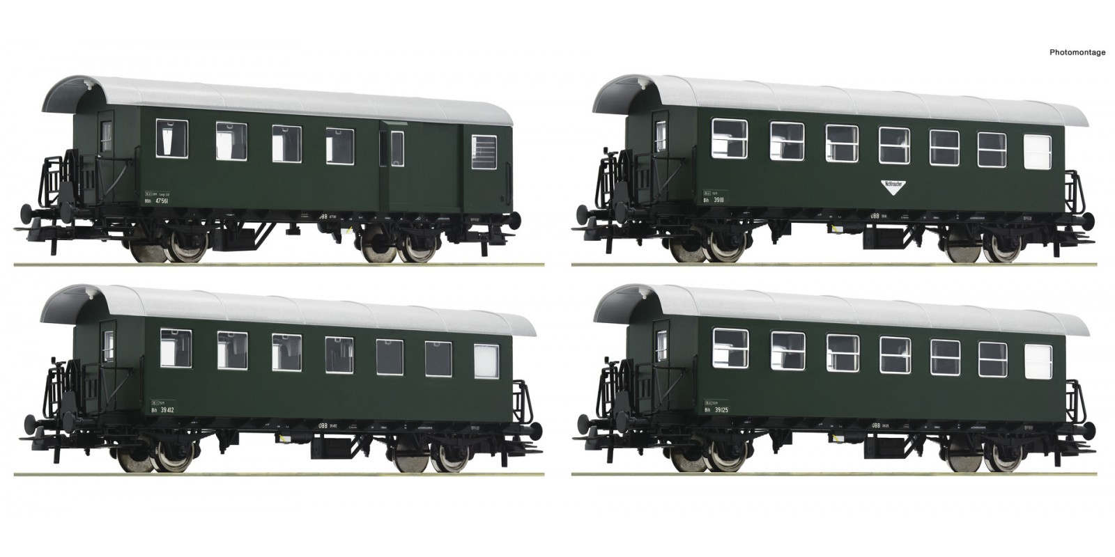 RO74026 4-piece set: Ribbed wagons, ÖBB