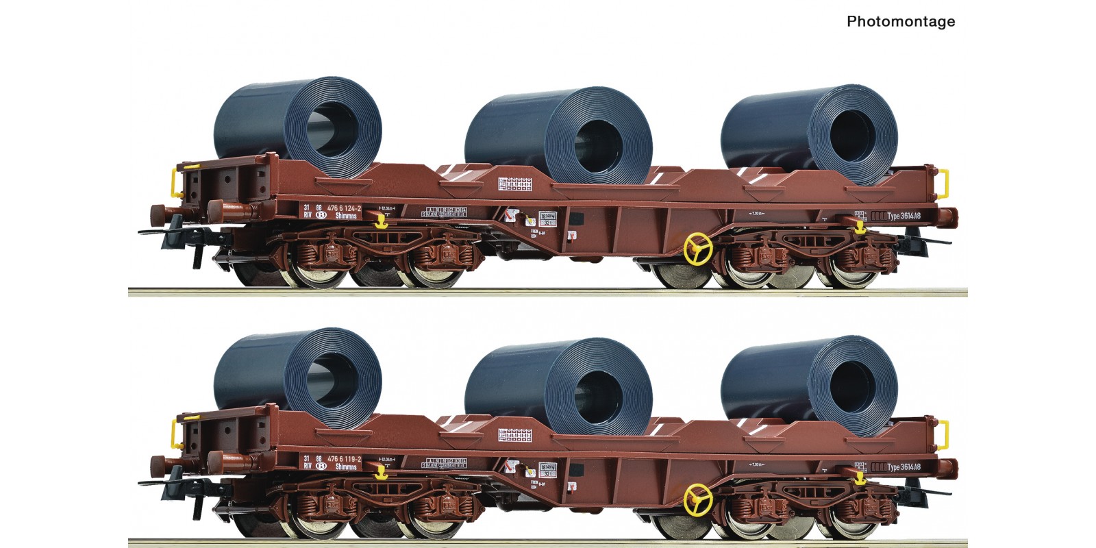 RO76338 2-piece set: Coil transport wagon, SNCB